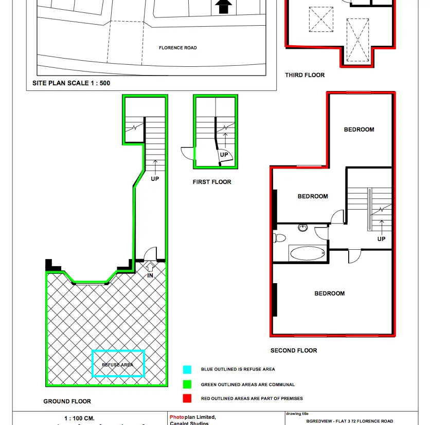 Land Registry lease plan by Photoplan