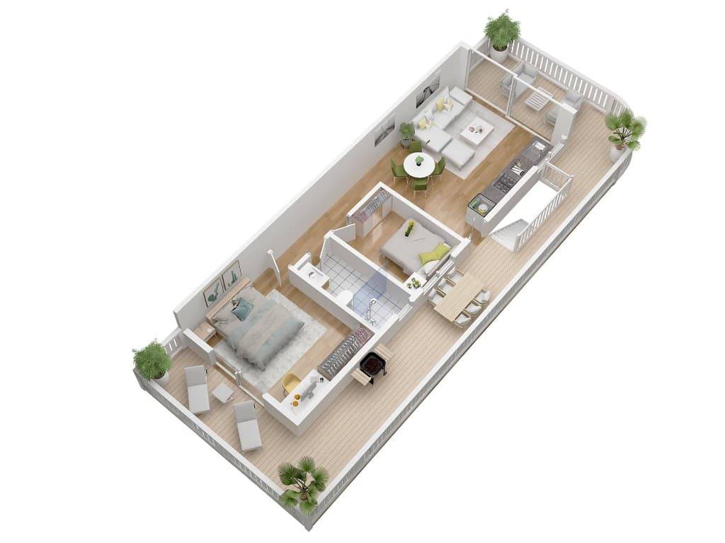 Outdoor Space 3D floor plan by Photoplan