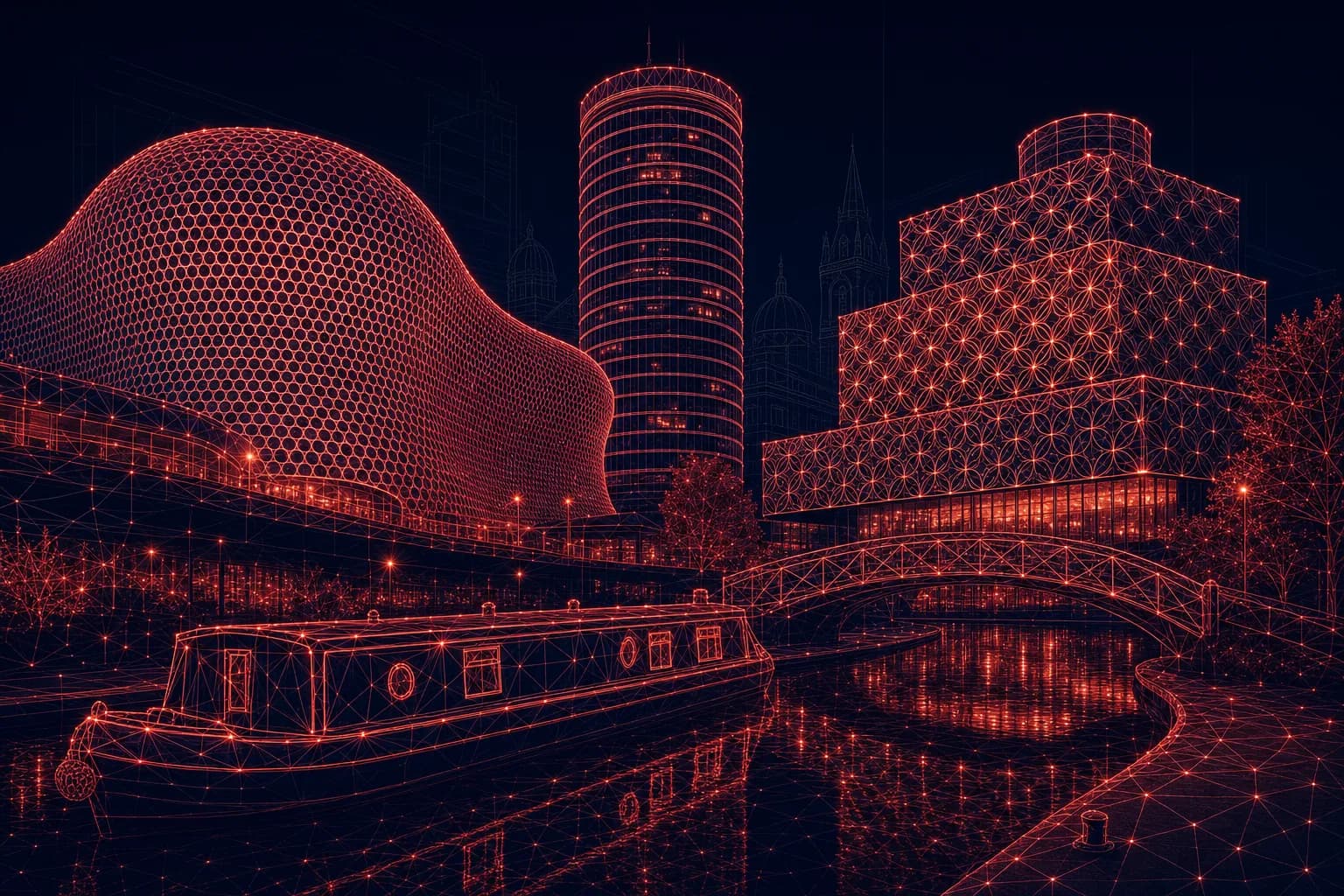 Illustrated skyline of Birmingham — Photoplan property media coverage